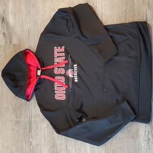 Ohio State Buckeye Hooded Sweatshirt Size Medium